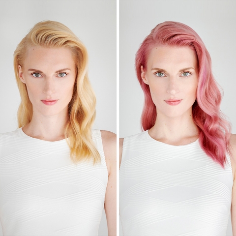 Moroccanoil Rose Gold maska sa pigmentima pre i posle