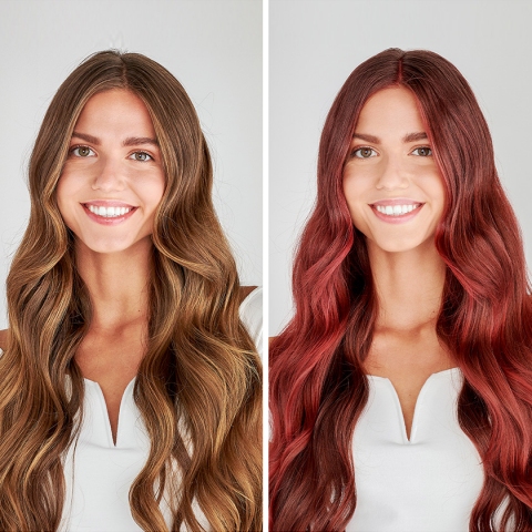 Moroccanoil Bordeaux maska pre i posle