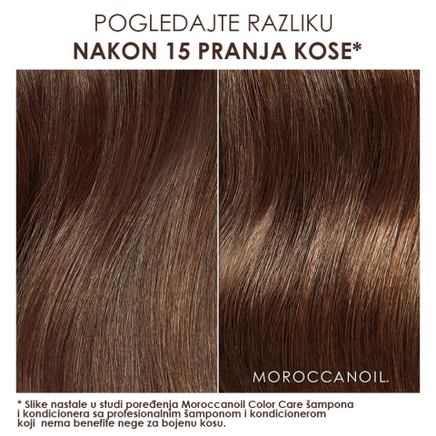 Efekat Moroccanoil Color care šampona i kondicionera Efekat Moroccanoil Color care šampona i kondicionera