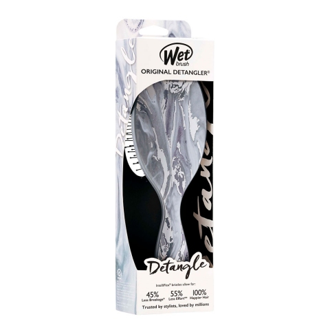 Wet brush Original Detangler Metalic Marble Silver cetka pakovanje Wet brush Original Detangler Metalic Marble Silver cetka pakovanje