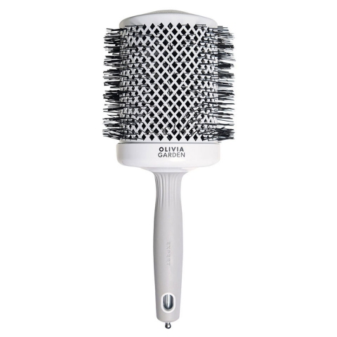 Olivia Garden expert blowout shine white&grey četka za feniranje 80mm ceramic ion