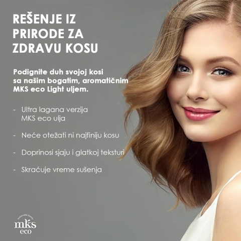 MKS eco Light ulje za negu tanke kose sa arganovim uljem MKS eco Light ulje za negu tanke kose sa arganovim uljem